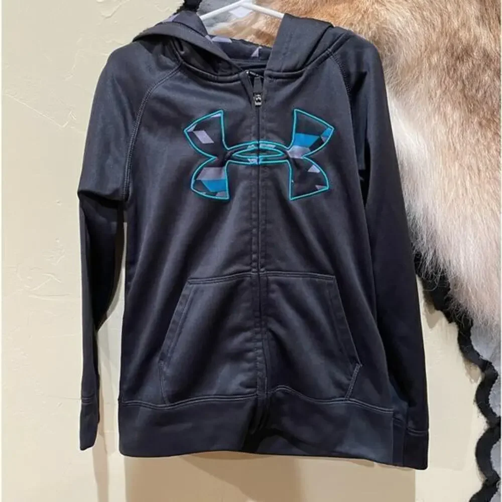 Under Armour Youth 6 Jacket Black Full Zip Athletic